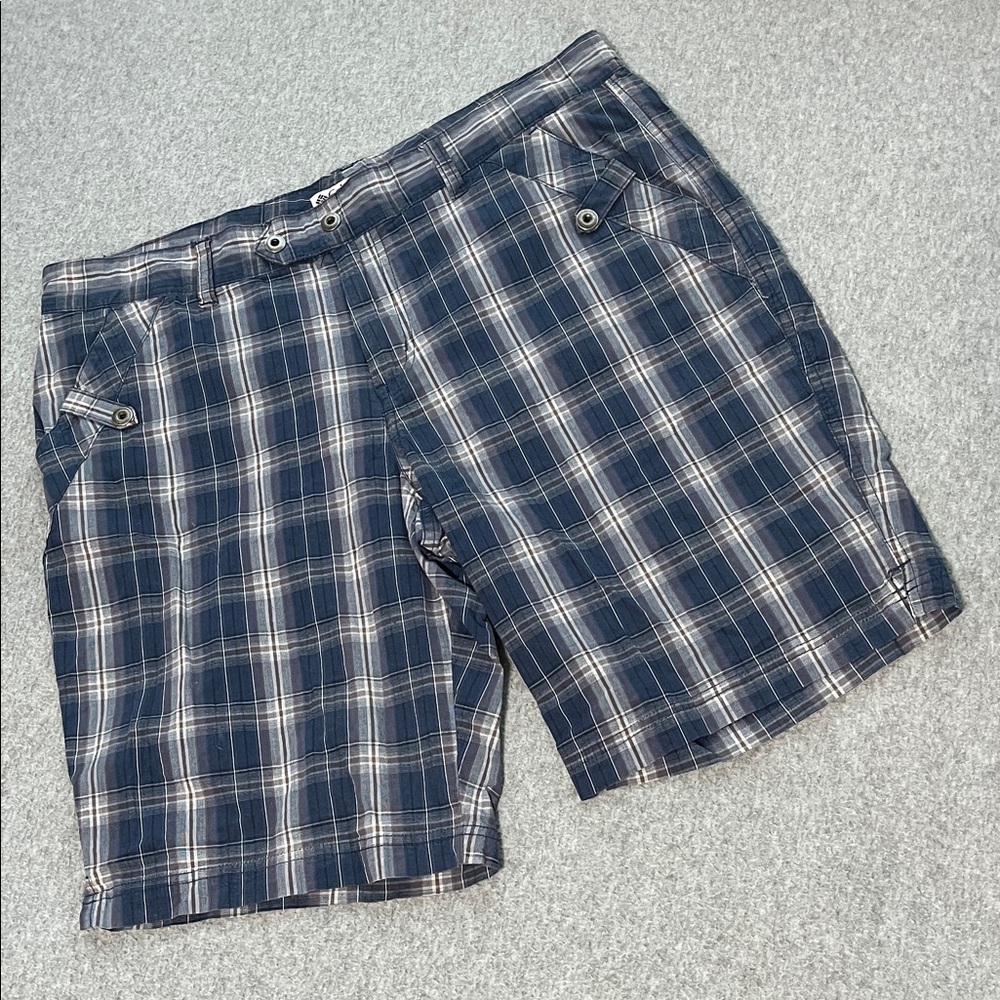 Columbia Plaid Shorts Womens Size 12 Outdoors Casual Preppy